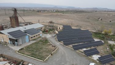 Արևային կայան Արմավիրի կաթի գործարանի վրա