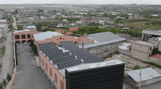 Արևային կայան՝ հանդիսությունների սրահի համար