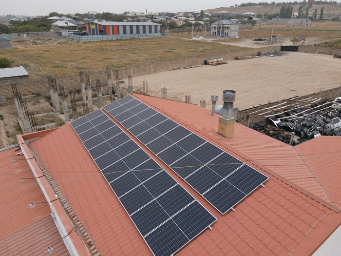 Արևային պանելներ տեխսպասարկման սրահի համար