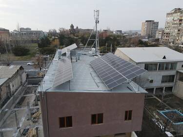 Արևային կայան վարագույրների խանութ-սրահի համար